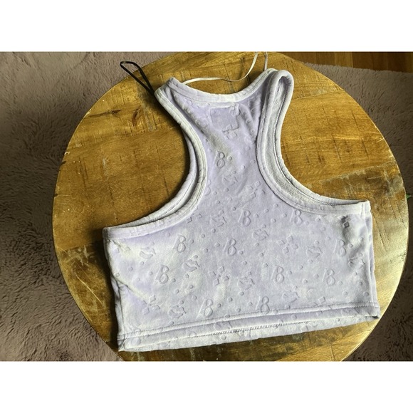 Bratz Light Purple Velvet Racerback Crop Top Sz: XS - Picture 8 of 8